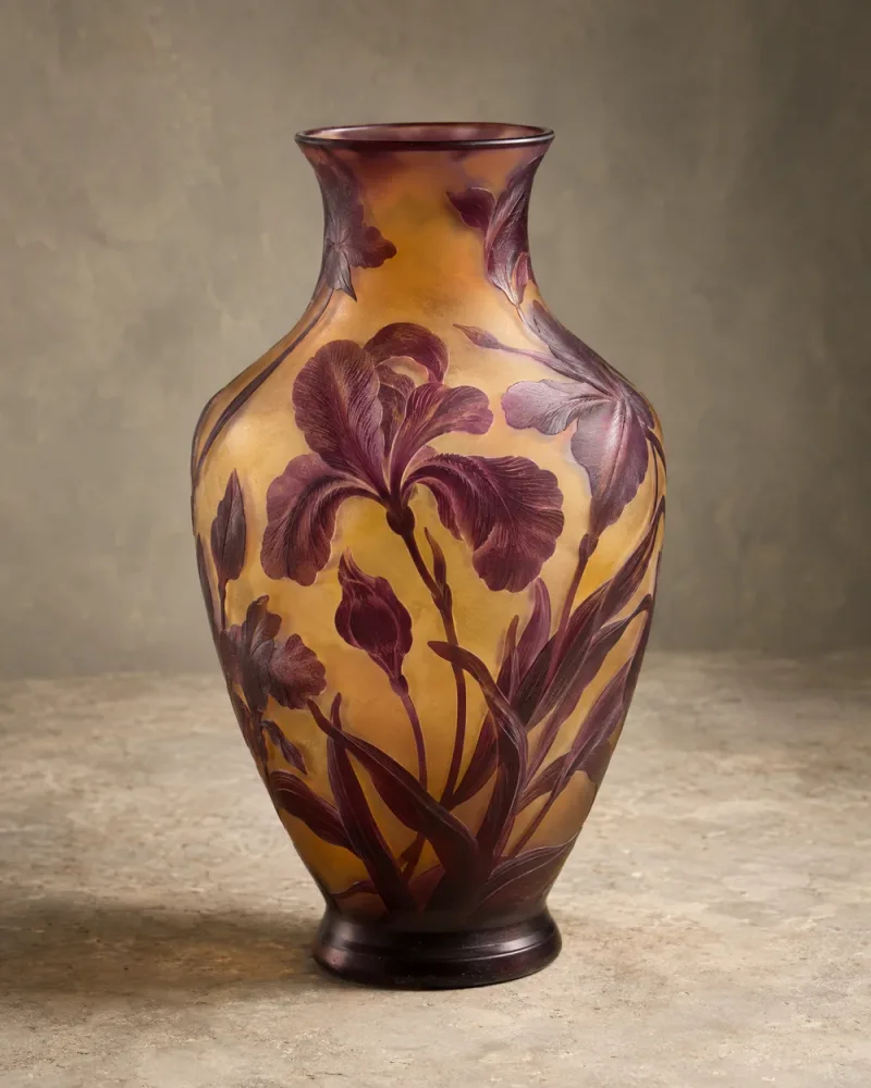 Vaas met bloemendecor