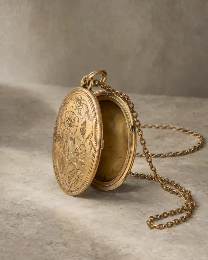 Ovaal medaillon met gravure