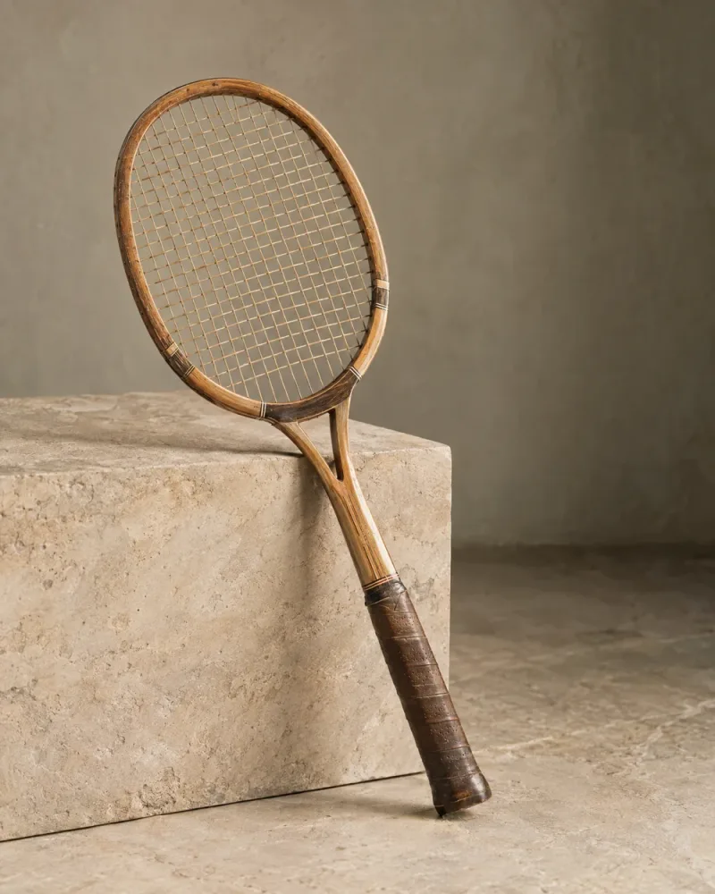 Houten tennisracket